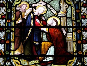 마리아의 엘리사벳 방문_photo by Fr James Bradley_in the Church of Our Lady and the English Martyrs in Cambridge_England.jpg